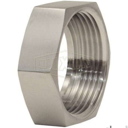 Dixon Hex Nut, Ring Joint, Fitting/Connector Type: Nut, 2 in Nominal Size, 7/8 in Thickness, 3-1/8 in Hex, 13H-G200RJT